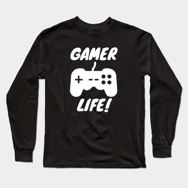 Gamer life console games Long Sleeve T-Shirt by Jenmag